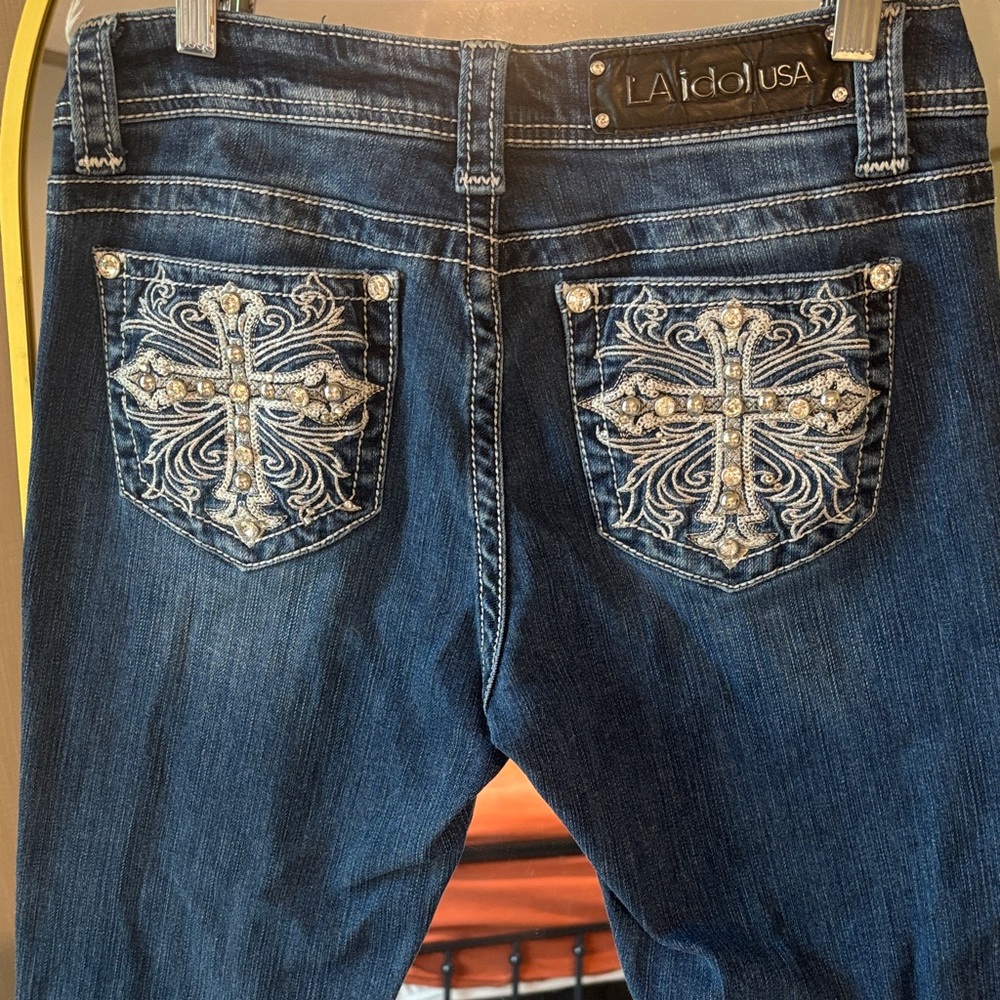 L.A. Idol Women's Dark Blue Boot Cut Jeans